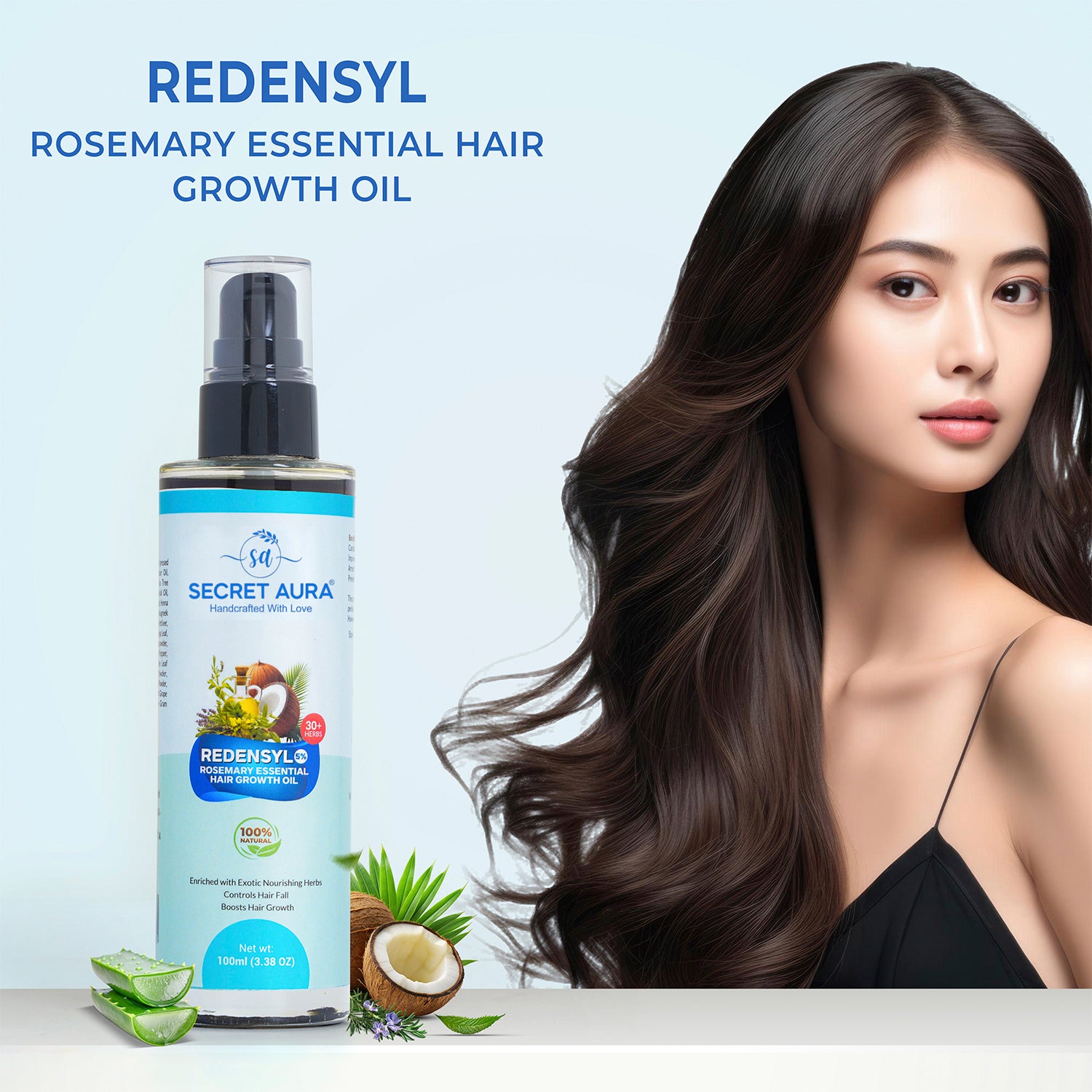 Redensyl Rosemary Essential Herbal Hair Growth Oil - 130ml Redensyl Rosemary Essential Herbal Hair Growth Oil - 130ml