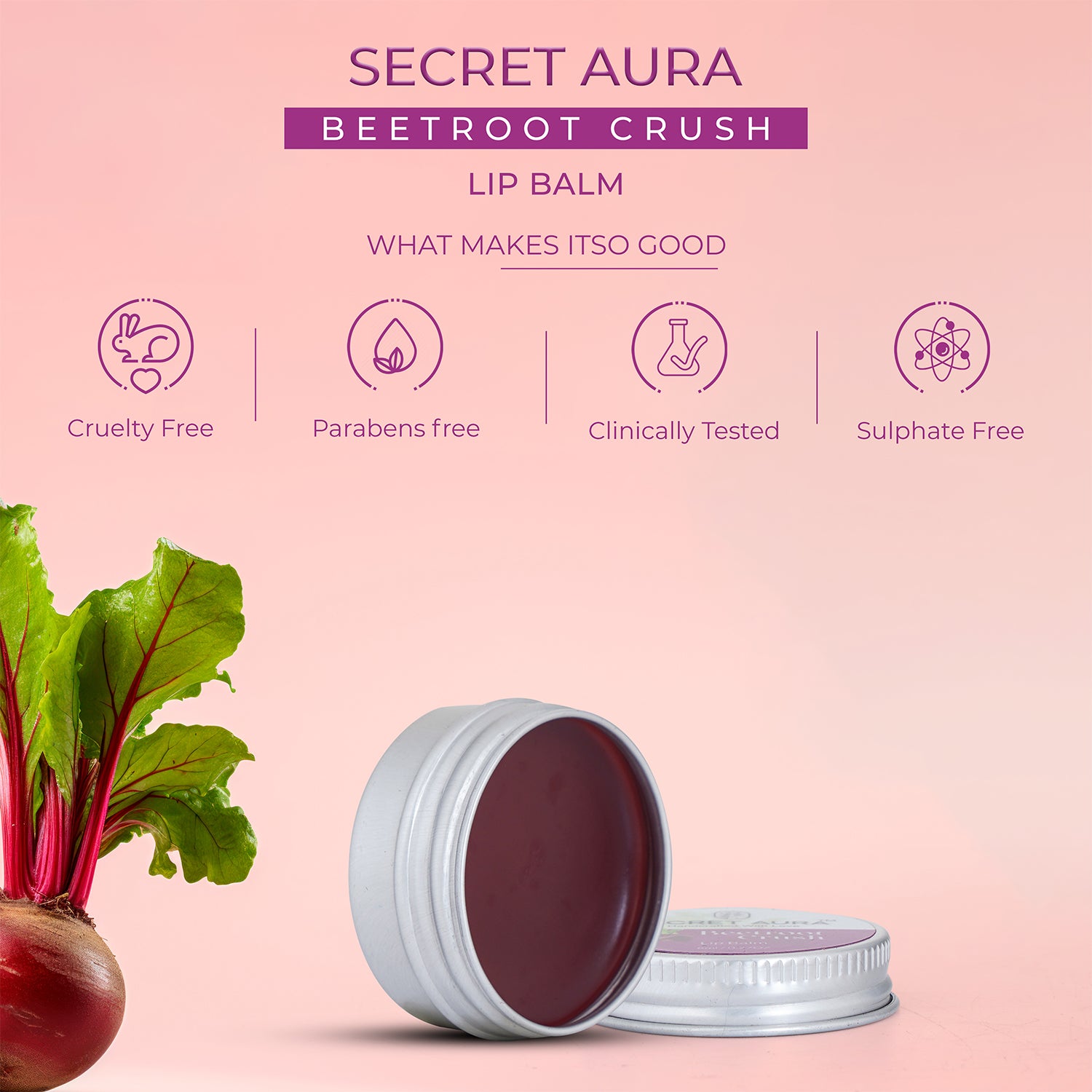 Beetroot lip balm  Beetroot lip balm