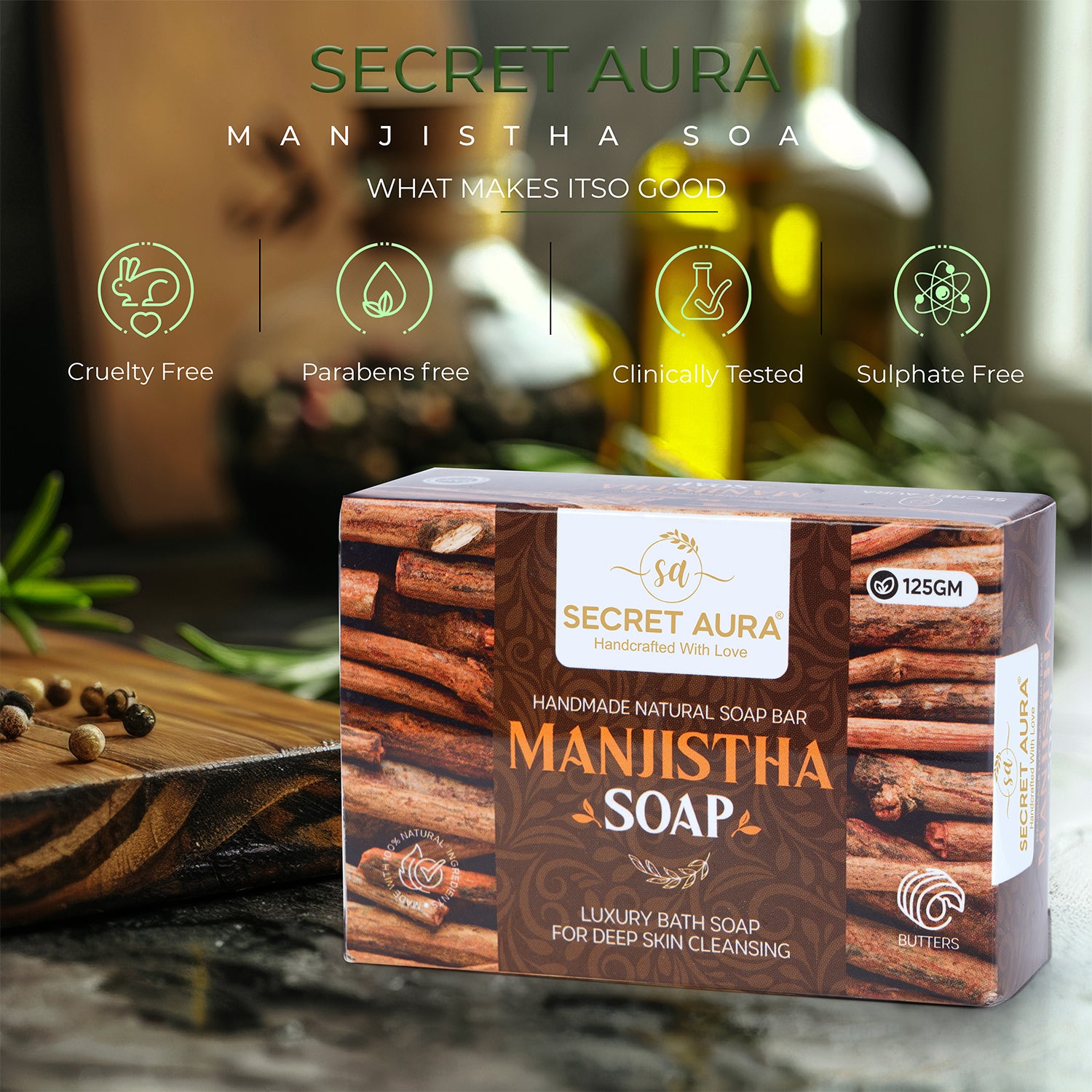 Manjistha Soap  - 125g Manjistha Soap  - 125g