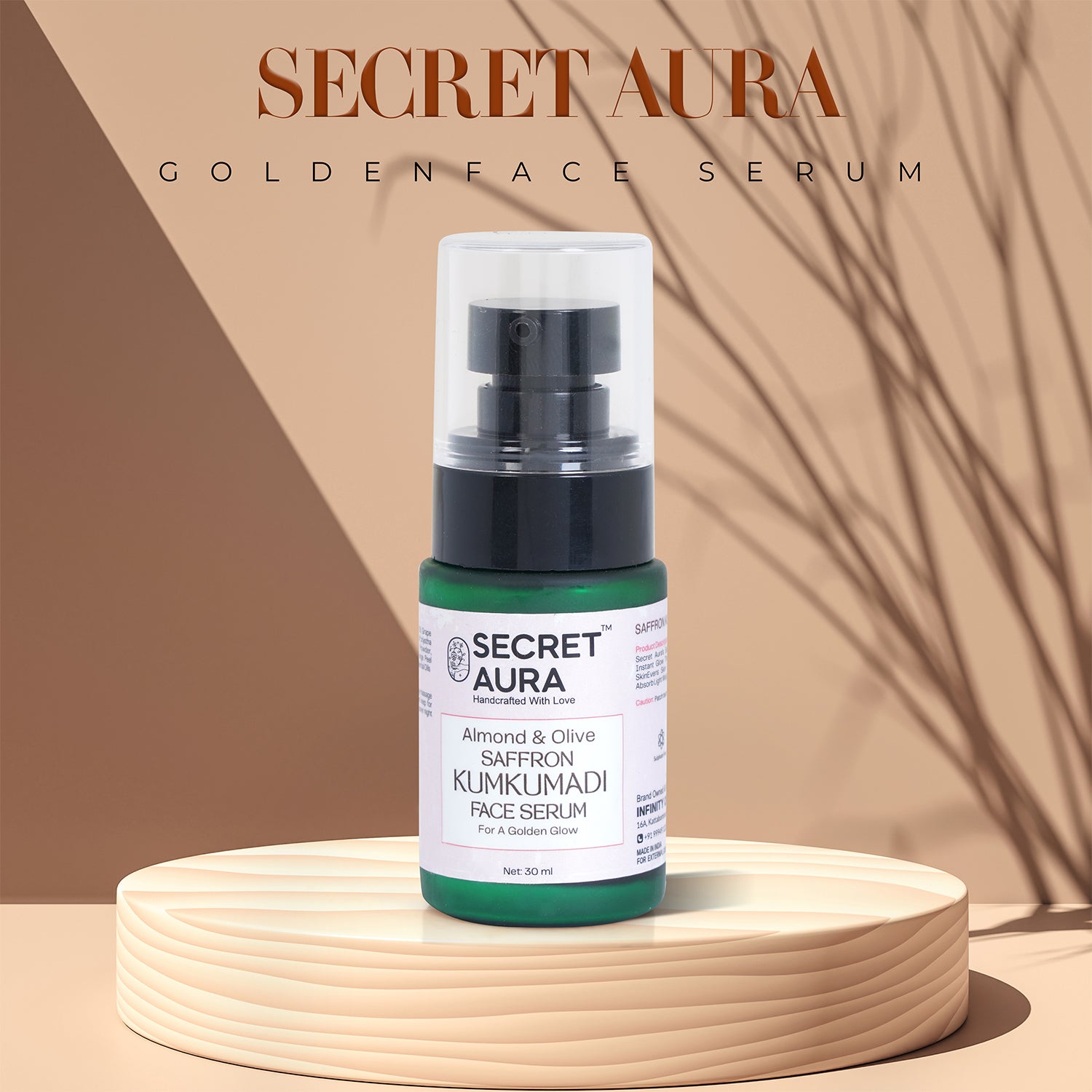 Almond & Olive Saffron Kumkumadi Face Serum