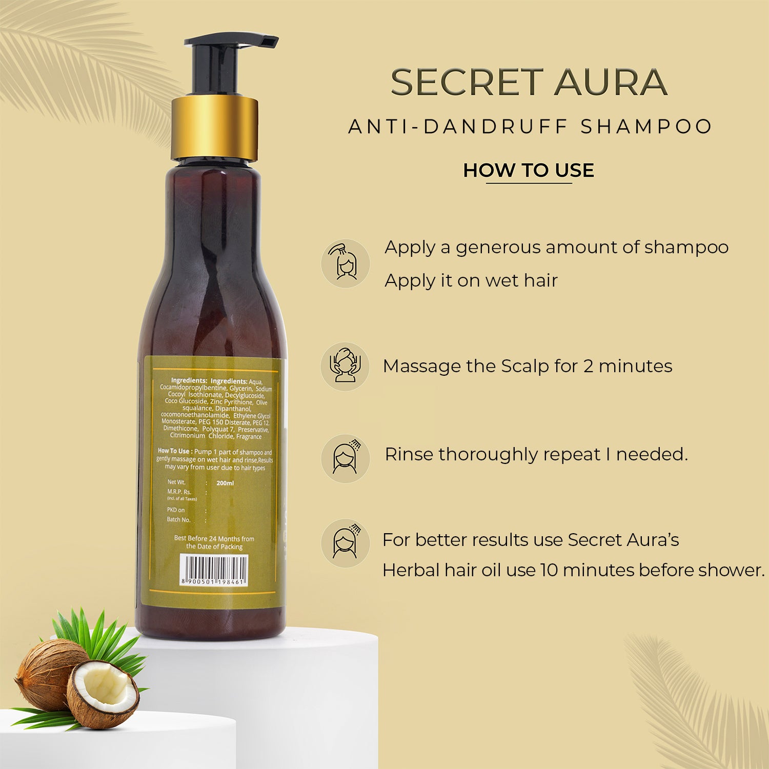 ANTI DANDRUFF SHAMPOO - 200ml