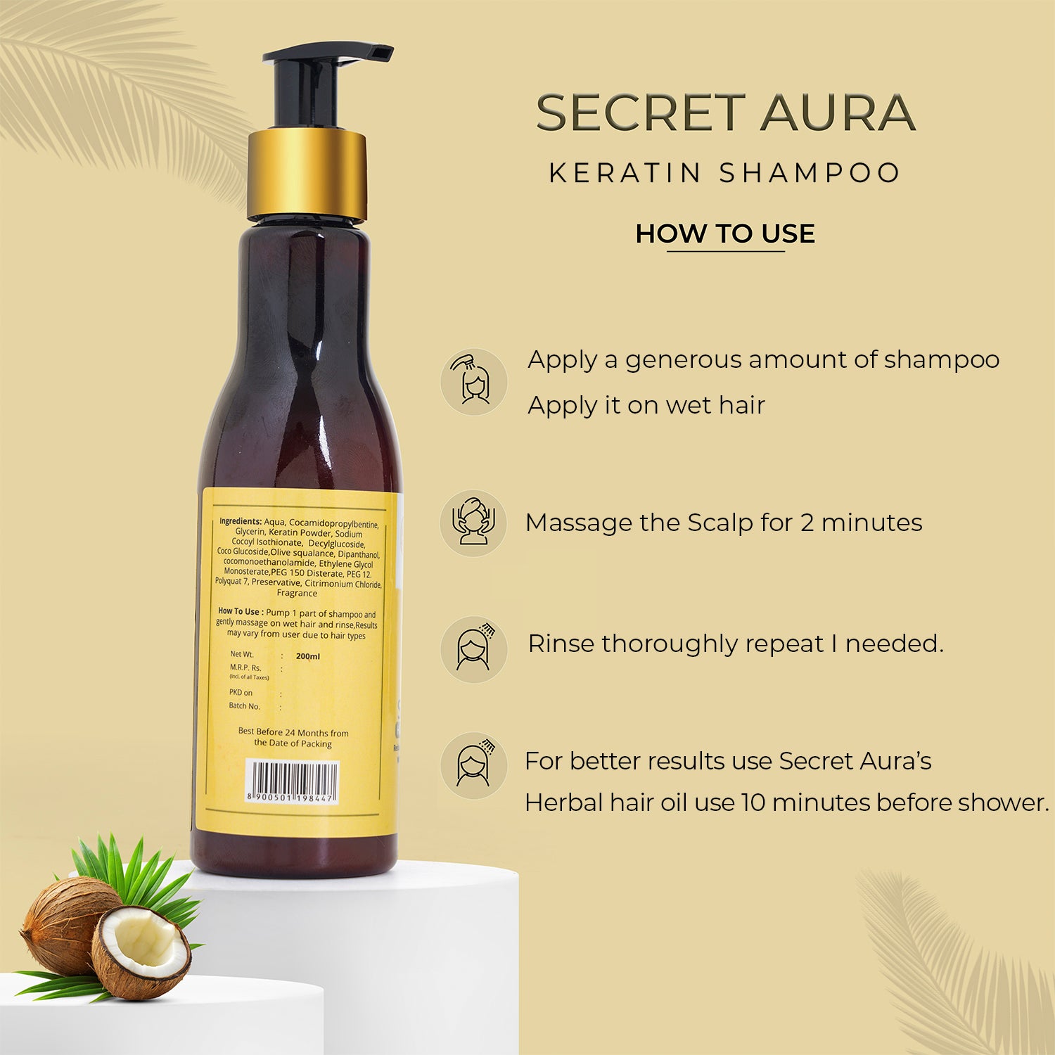 KERATIN SHAMPOO - 100 ml