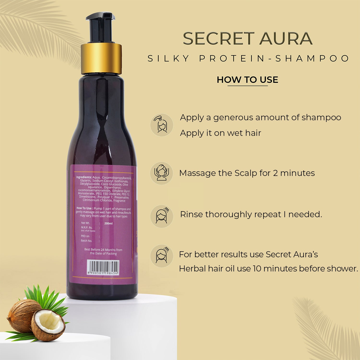 Silky Protein Shampoo - 200ml