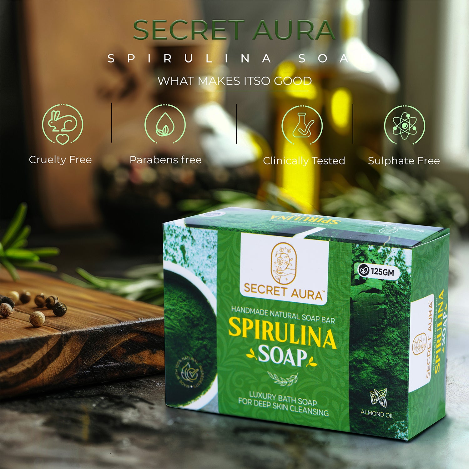 Spirulina Soap  - 125gm