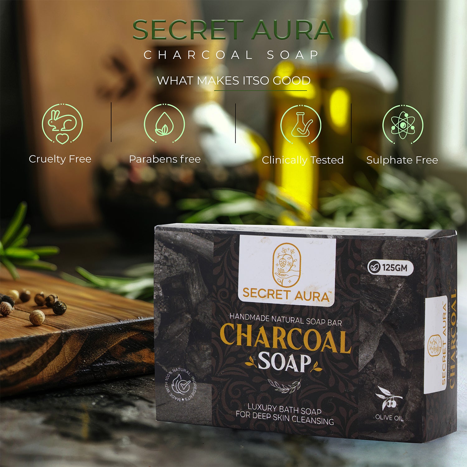 Charcoal Soap - 125gm