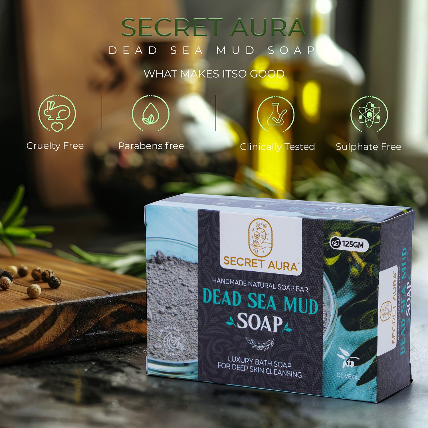 Dead Sea Mud Soap  - 125gm