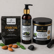 Charcoal Face Wash, Soap Bar and Face Scrub