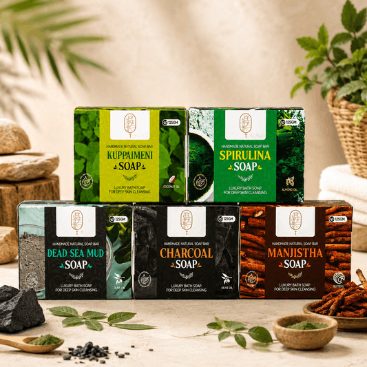 Natural Handmade Soap - Pack of 5