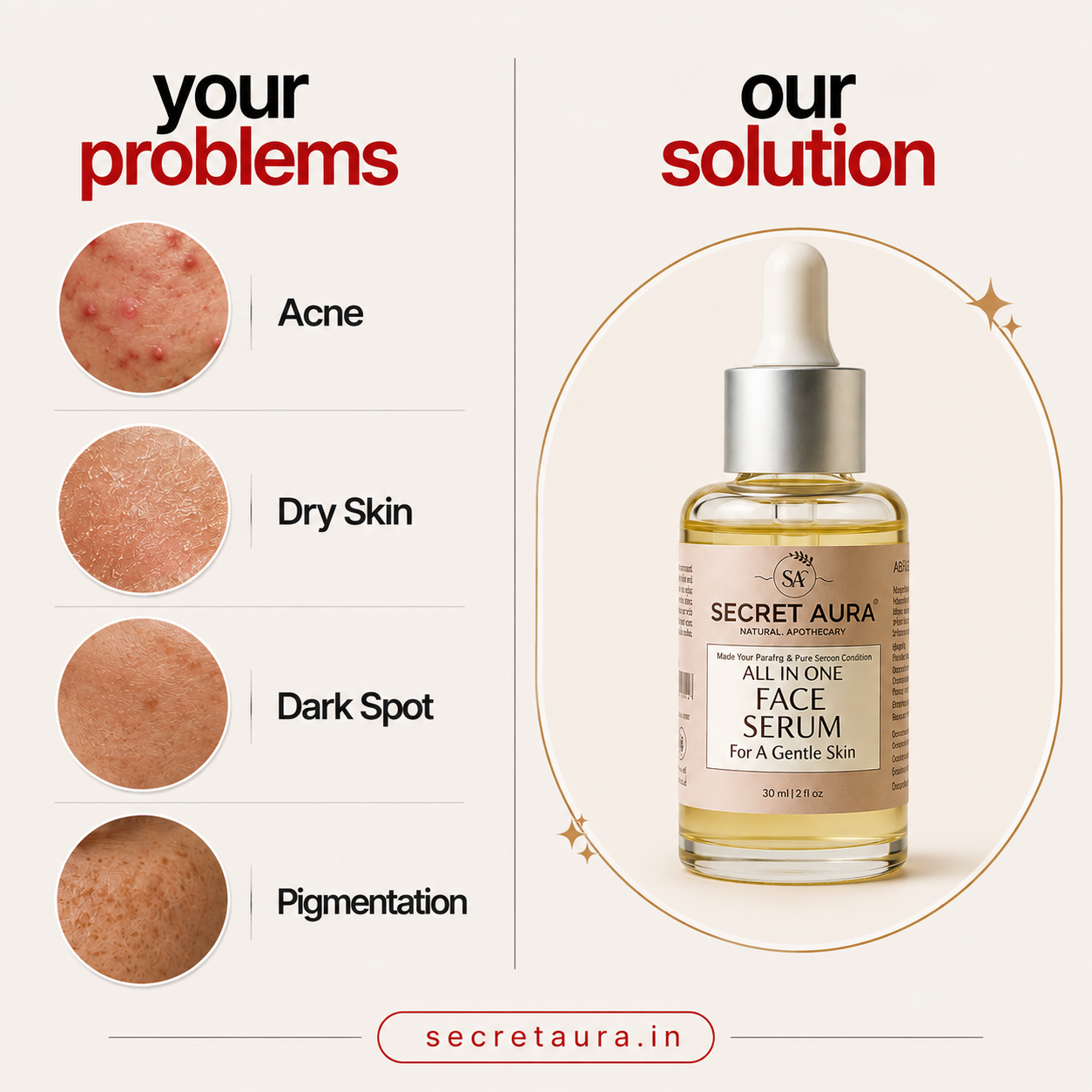 All In One Face Serum - 30ml