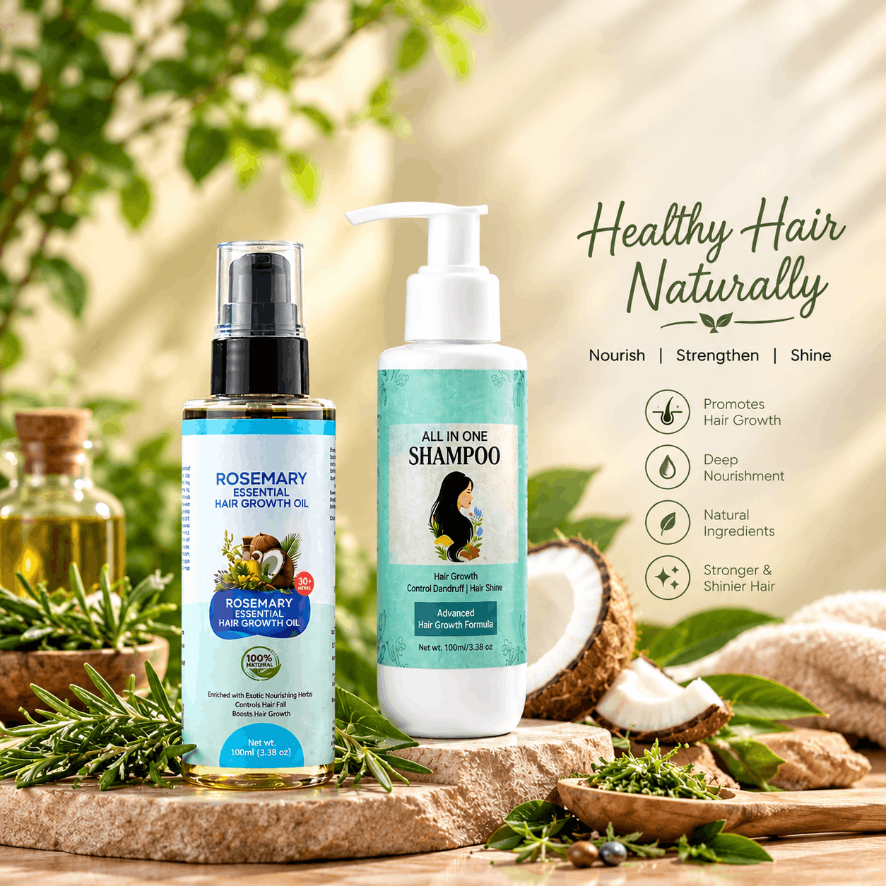 Strong & Healthy Hair Combo