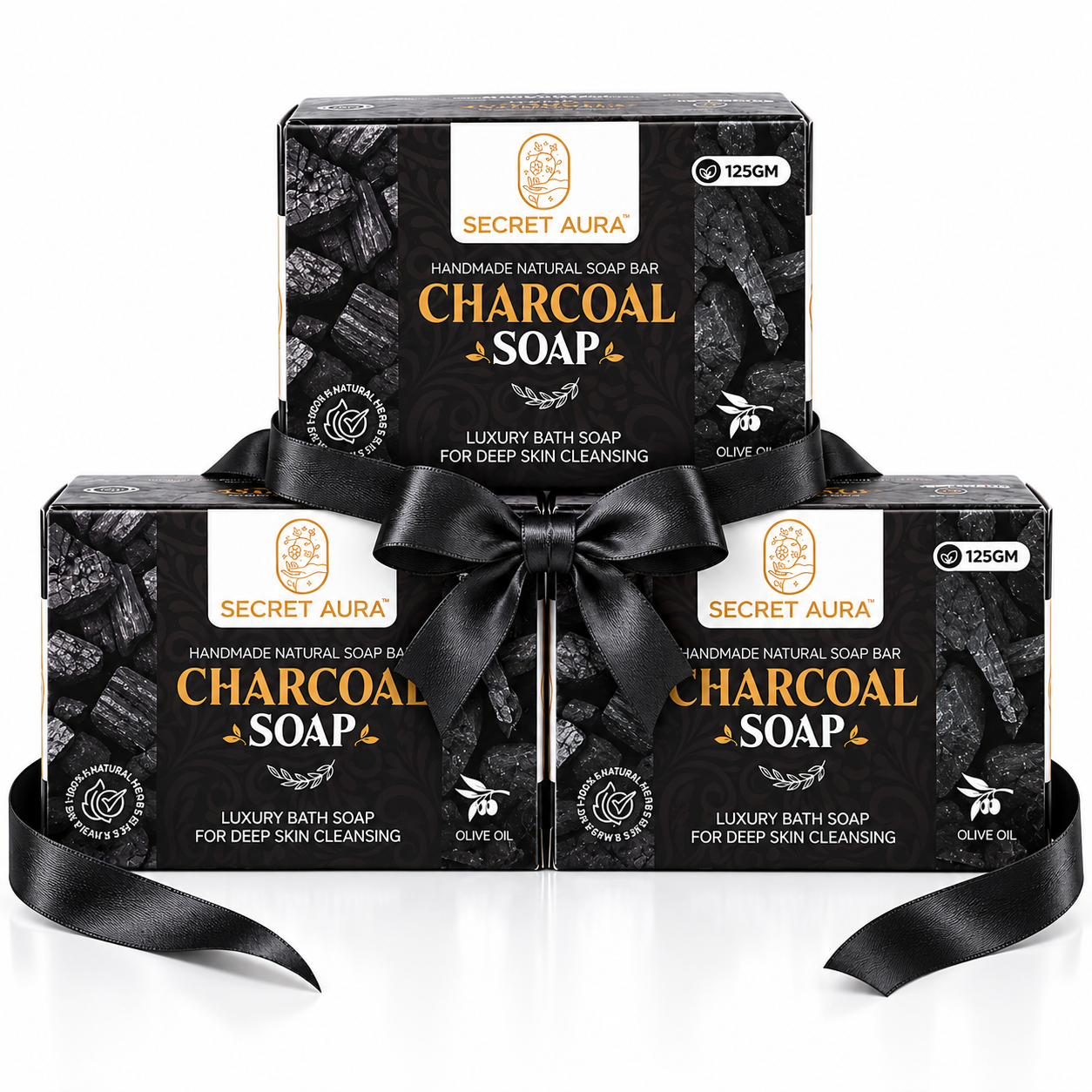 Charcoal Soap 125g x 3 - Pack of 3