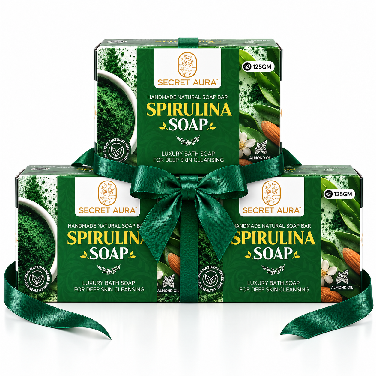 Spirulina Soap 125g x3 -  Pack of 3