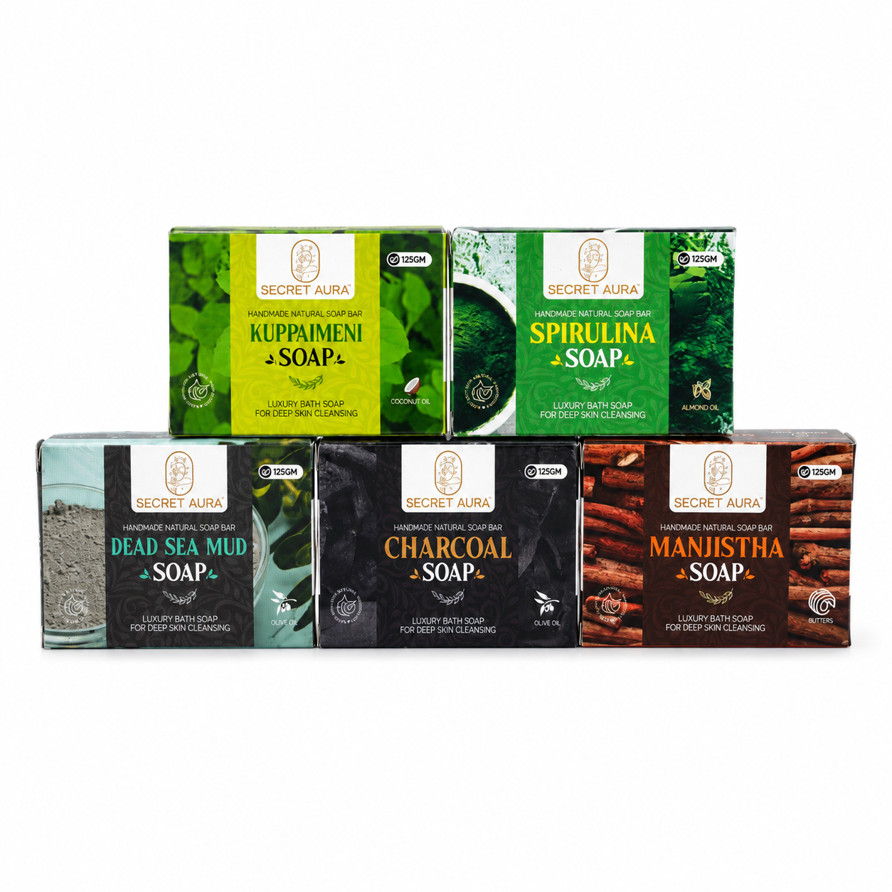 Natural Handmade Soap - Pack of 5
