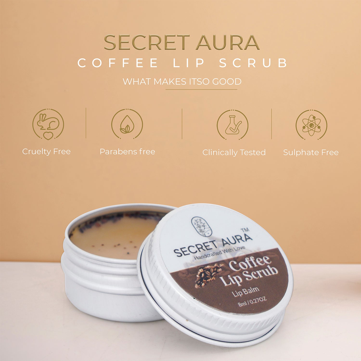 Coffee Lip Scrub -8 ML