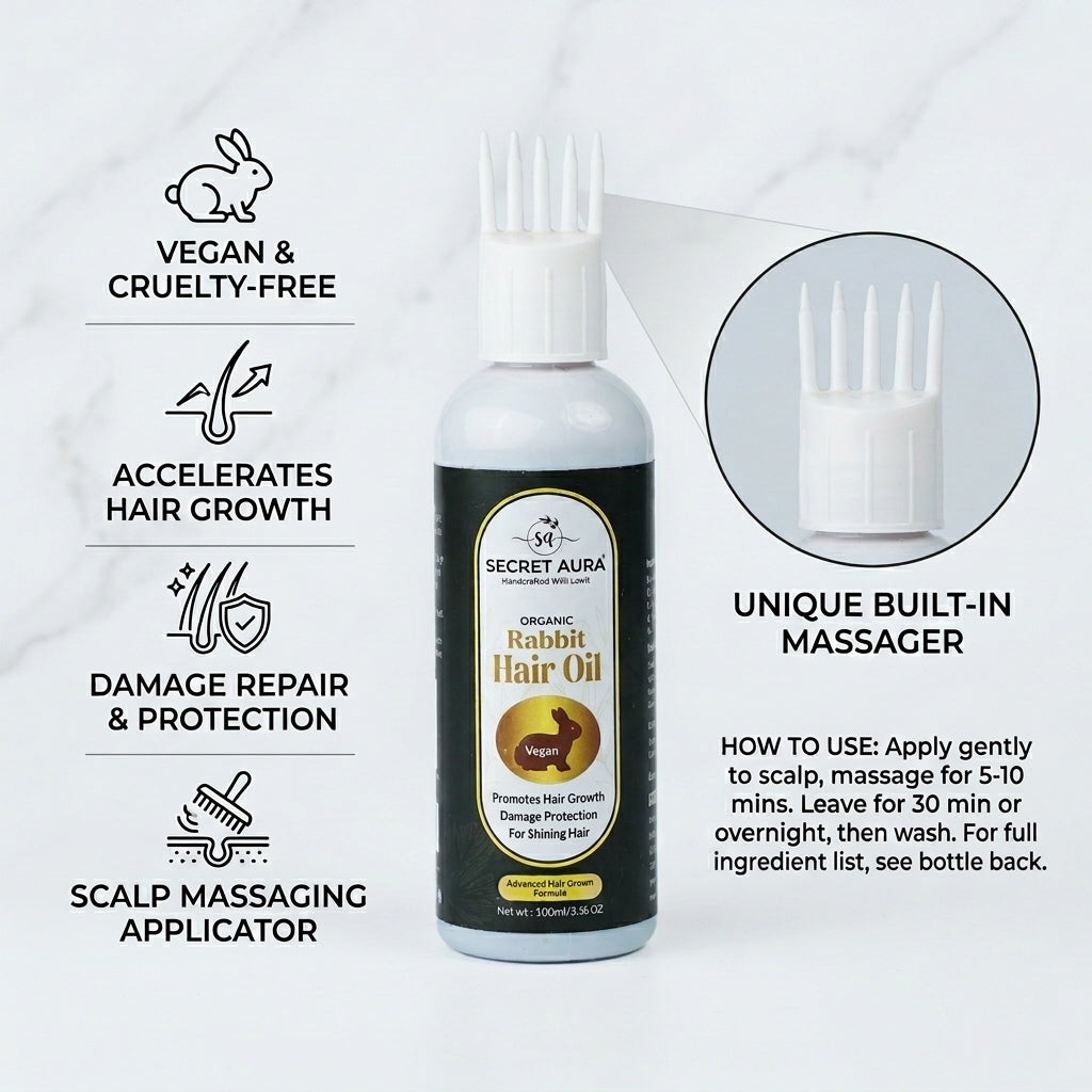 Rabbit Hair Oil – 100ml