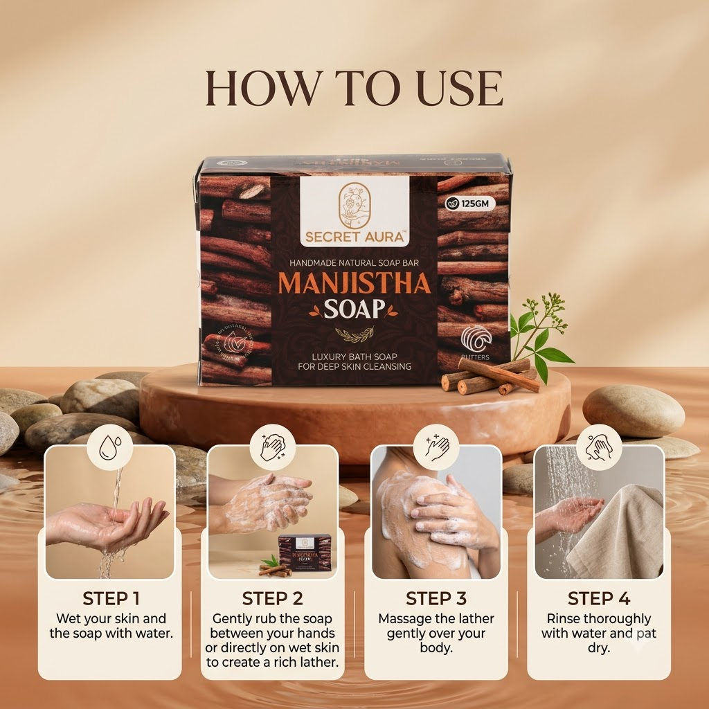 Manjistha Soap 125g x 3  - Pack of 3