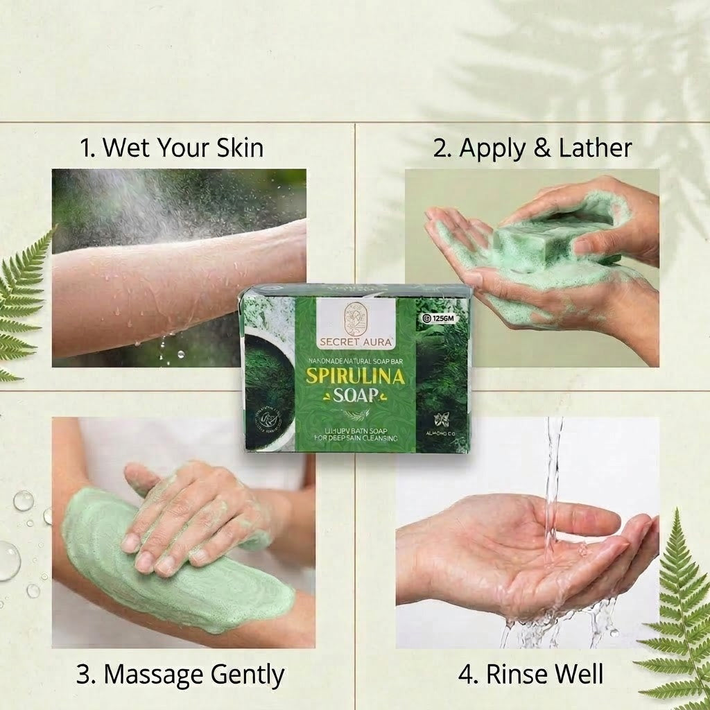 Spirulina Soap 125g x3 -  Pack of 3